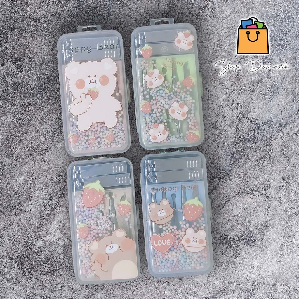 NAIL CLIPPER SET MOTIF BEAR 7in1 (RF17.1-6)