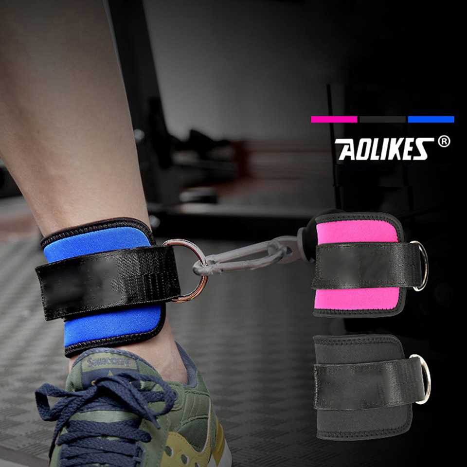 Fitness Gym Adjustable D-Ring Pull Ankle Strap Right Feet 1 PCS A-7129