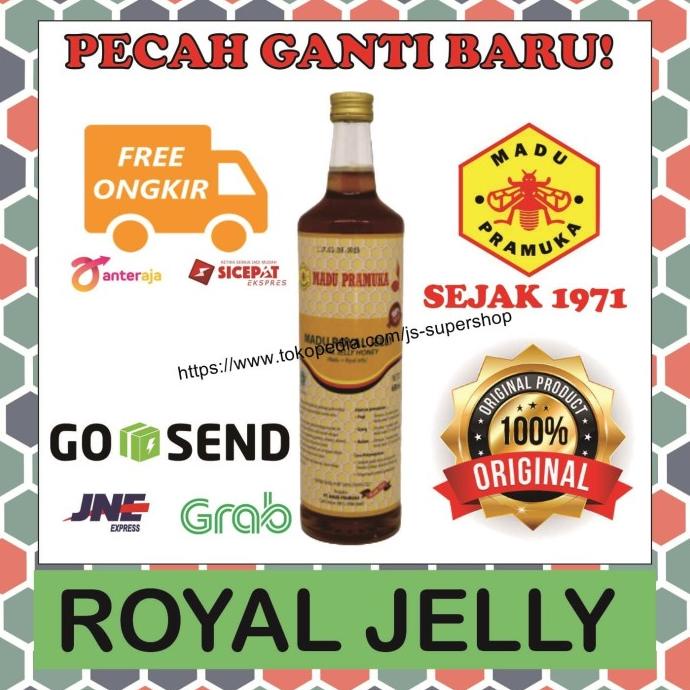 

[COD] Madu asli royal jelly 650 ml madu pramuka alami [COD]