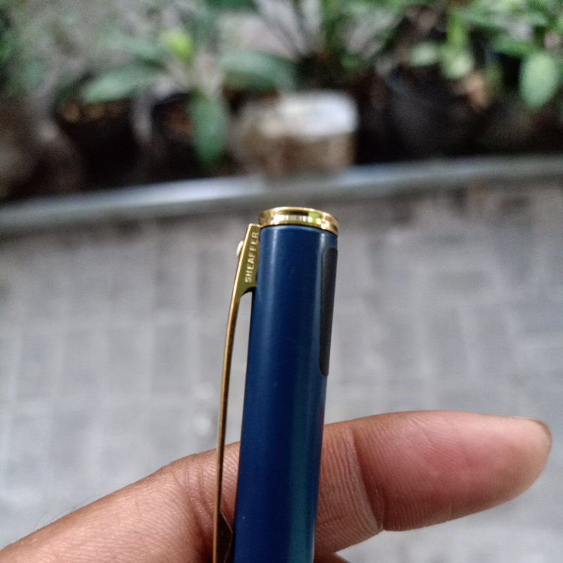 

pulpen sheaffer fashion -green matte rollerball pen - vintage - original