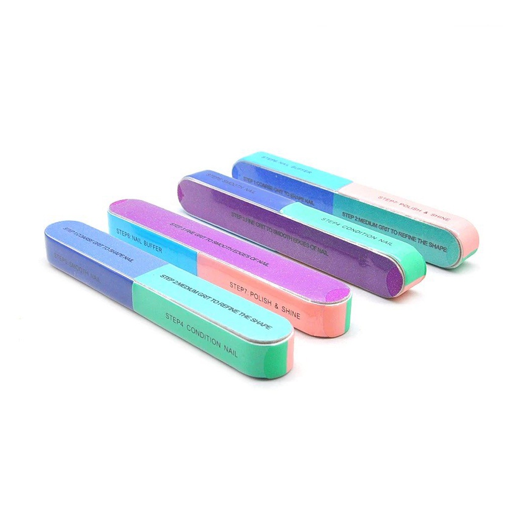 INFY - Alat Amplas Kikir Kuku 7 in 1 / Pengikir Kuku Manicure Pedicure / Nail Buffer Gel Art Tool / Pengasah Pengkilap Kuku R822