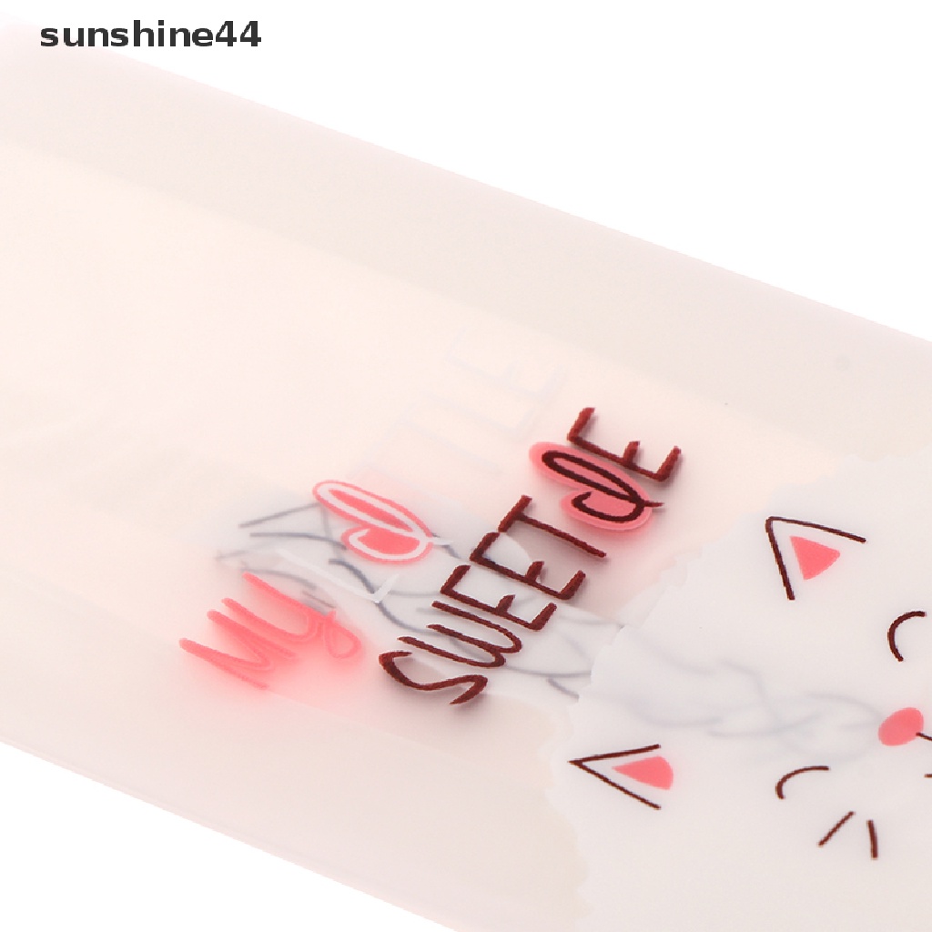 Sunshine 50Pcs Kantong Plastik Transparan Ukuran Kecil DIY Untuk Makanan / Permen / Snack