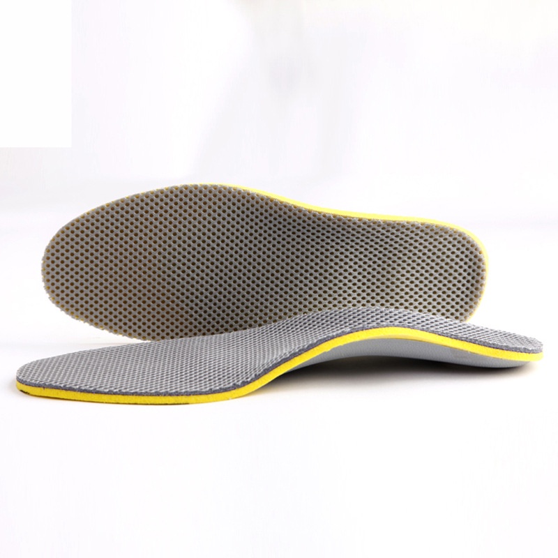 [TOSERBA_EMAK] - Sol Sepatu 3D Premium Orthotics Flat Foot Size L 41-45 - Gray/Yellow