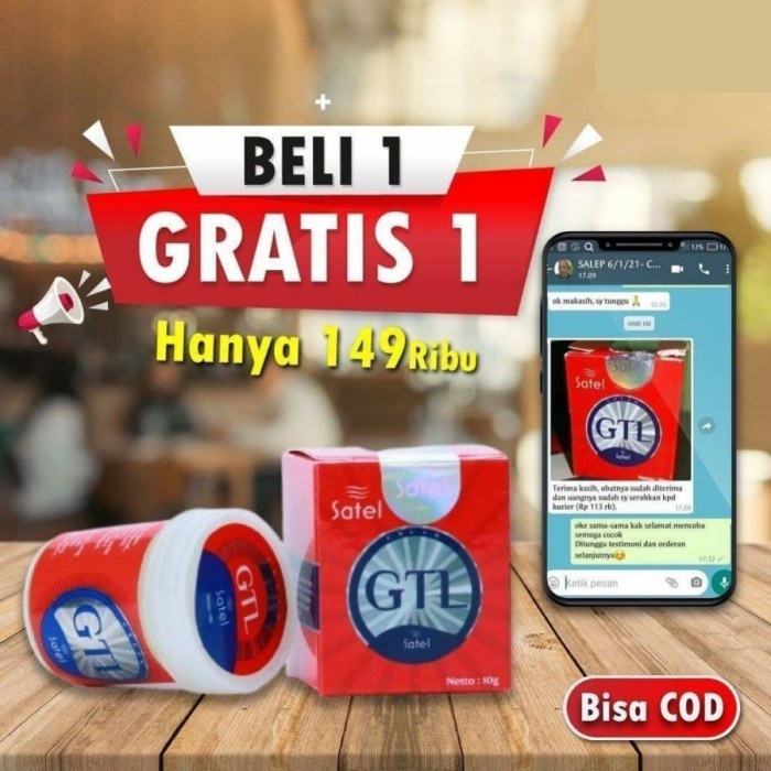 𝐒𝐚𝐭𝐞𝐥 𝐆𝐓𝐋 𝐎𝐫𝐢𝐠𝐢𝐧𝐚𝐥 - Salep GTL Asli 100% Original Solusi Ampuh Atasi Gatel Alergi, Panu, Kadas, Kurap, Koreng, Jamur, Kutu Air, Bisul, Jerawat