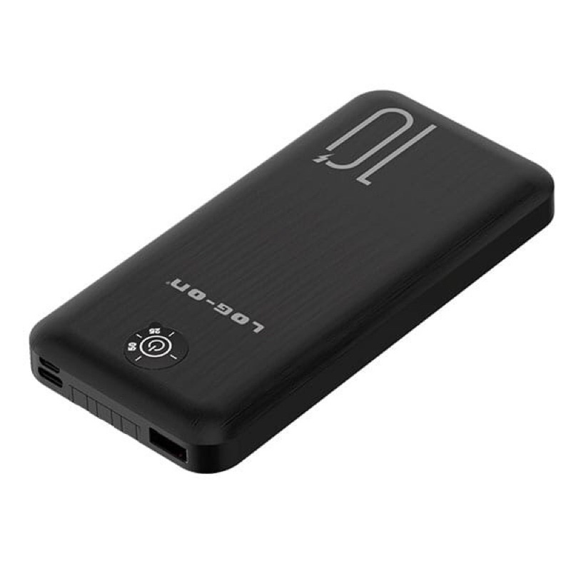 POWER BANK LOG ON 10.000MAH 3KABEL(TYPE C,MICRO&amp;LIGHTNING) HULK II JGO-100H LED DIGITAL