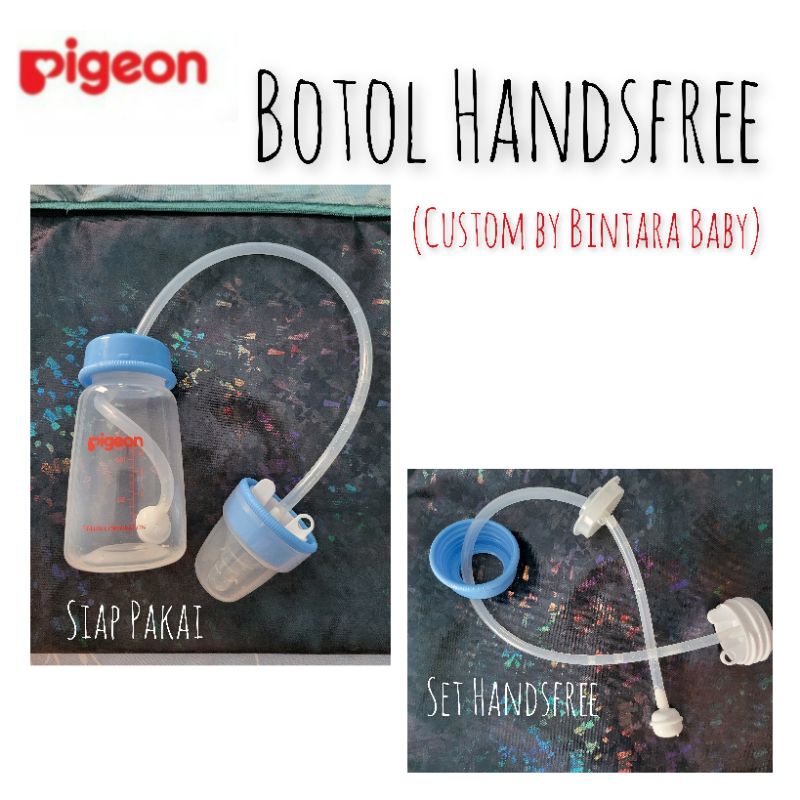 Botol Hands Free Modifikasi Custom by Bintara Baby - Botol Susu HandsFree anti sedak