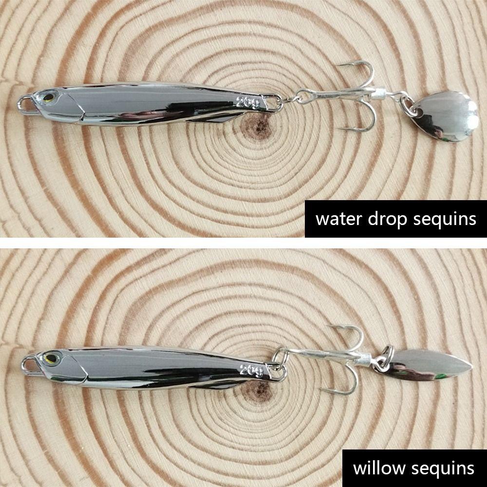 Preva 2pcs Electroplate Metal Fishing Ikan Kecil Panas 15g 20G 30G Memimpin Casting