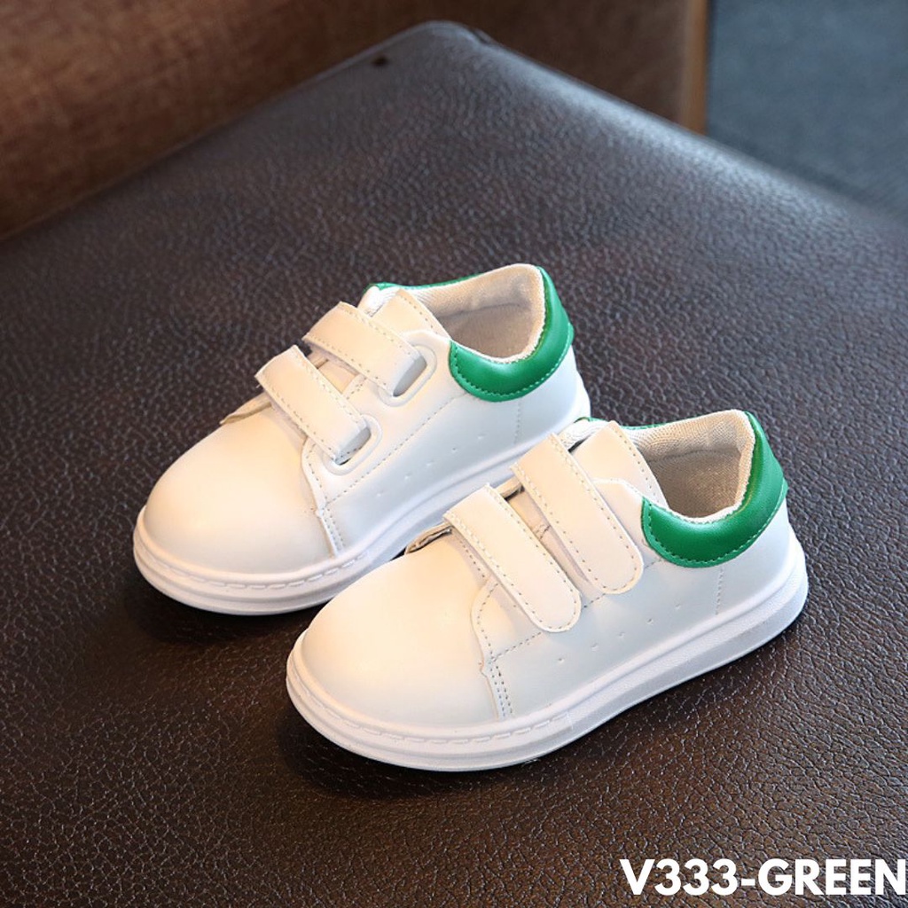 SEPATU ANAK LUCU BANGET VELCRO PRAKTIS ANTI RIBET CHECK BAHAN PU BERKUALITAS IMPORT V333