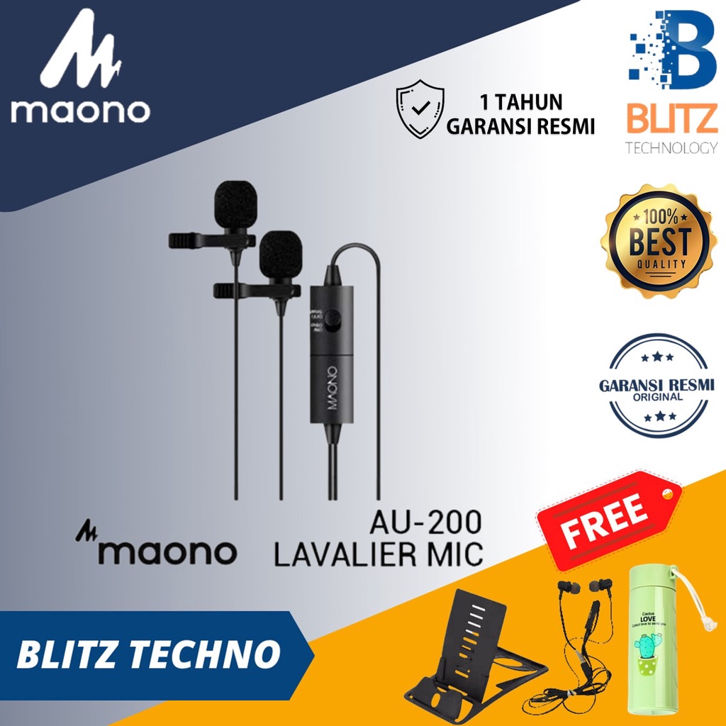 MAONO AU-200 Dual Lavalier Microphone Maono AU 200