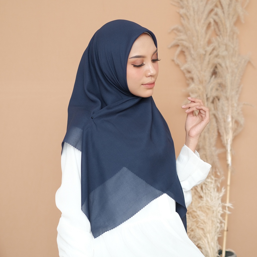 Hijab Paris Premium Laser Cut Kerudung Segi Empat Jilbab Polos