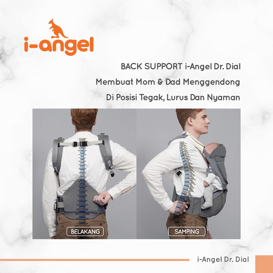 I-Angel DR. DIAL Water-Resistant - Gendongan Hipseat iAngel Dr Dial Hip seat