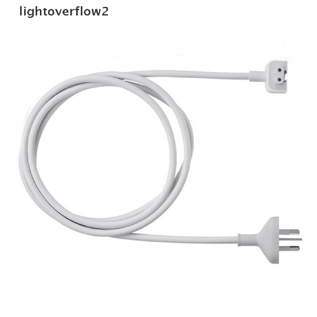 (lightoverflow2) 1pc Kabel Extension Power Adapter AC 1.8M Plug EU Untuk MacBook Pro Laptop (ID)