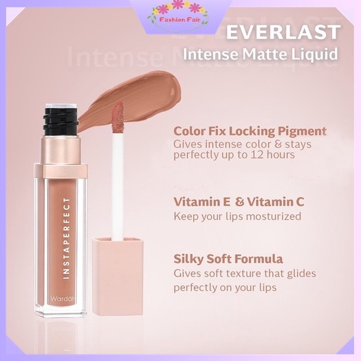 Fashion Fair - Wardah Instaperfect Everlast Intense Matte Liquid | Instaperfect Lip Cream 4.2g