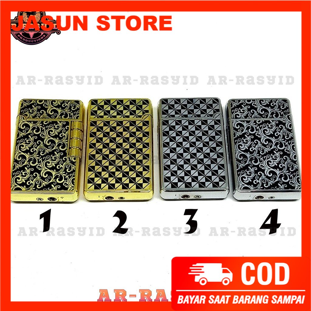 Bisa COD! Korek Api Dupont Api Gas Motif Batik Ornamen 3843