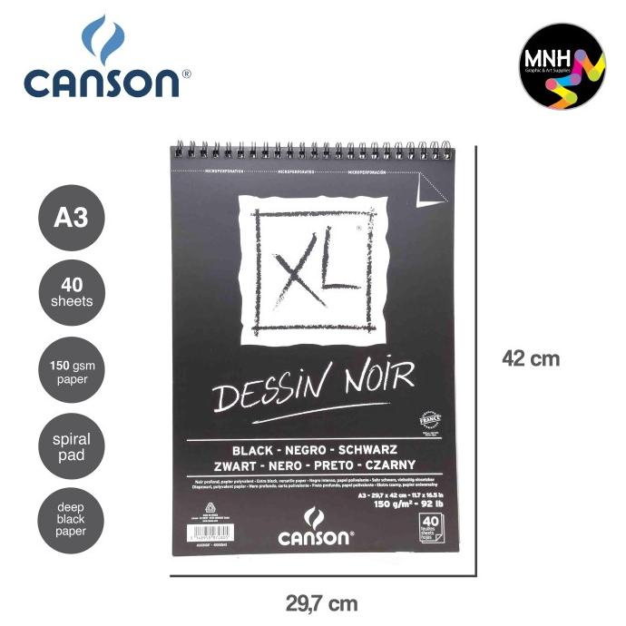 

TERLARIS CANSON XL BLACK 40S A3 150G DISCOUNT