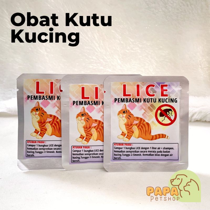 LICE Obat Anti Kutu Kucing Pembasmi Kutu Kitten