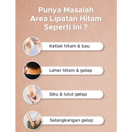 Piw Piw Crease Krim Pemutih Ketiak Siku Lutut dan Selangkangan Piw Piw Lighteing Cream