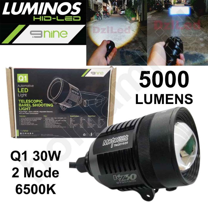Lampu LED Tembak Sorot LUMINOS Q1 Projektor Laser 3Mode 5000Lumen Grs