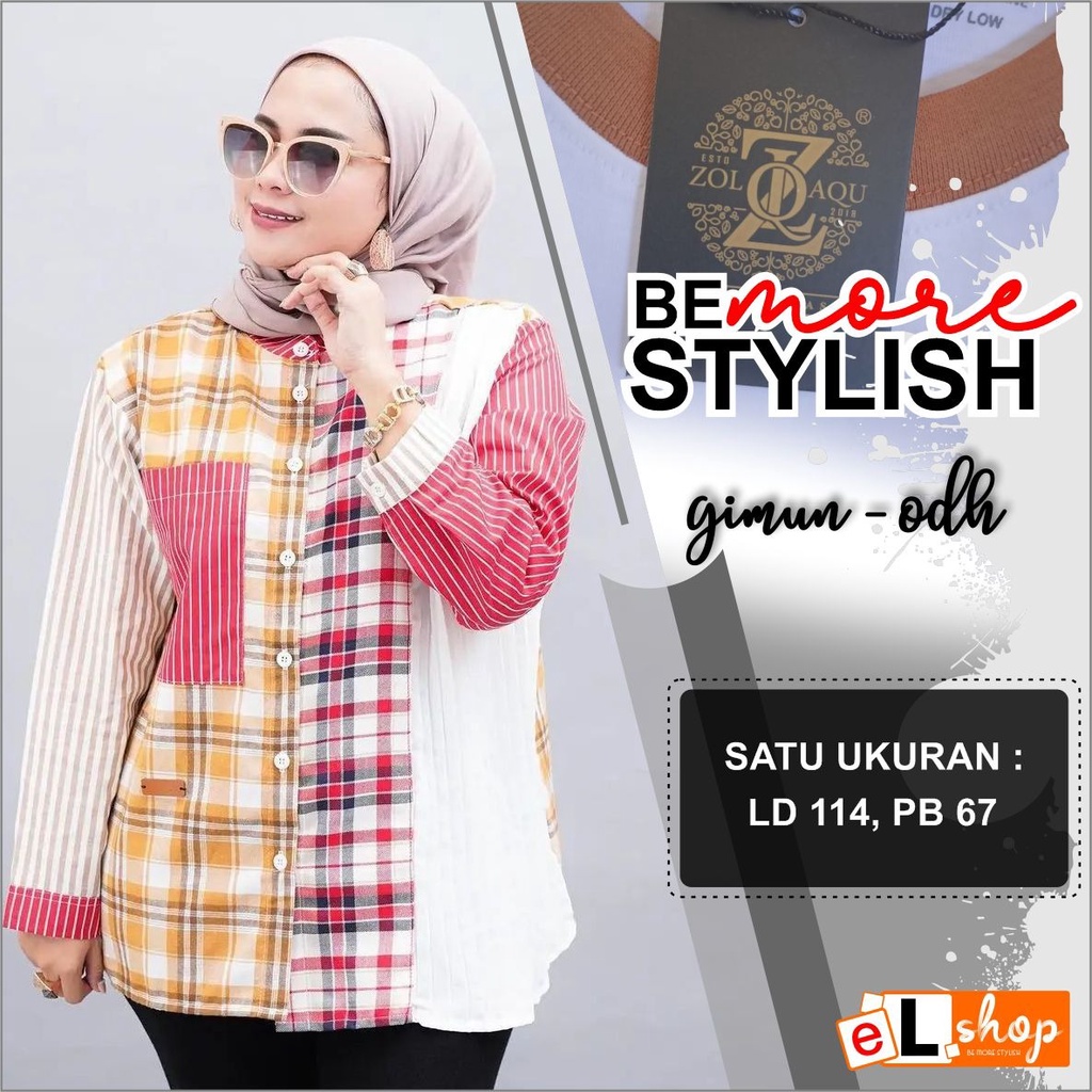KEMEJA ZOLAQU ORIGINAL TERBARU 2022 BAJU DEWASA WANITA MODERN ATASAN BAJU CEWEK MODEL SEKARANG ORI K