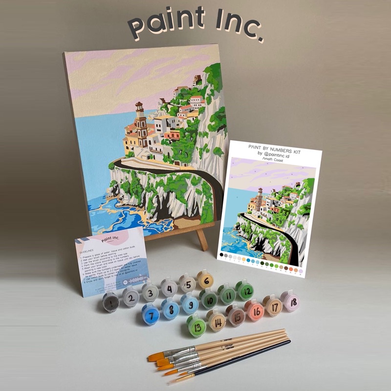 

RB Paint by Numbers Kit: Amalfi Coast Paint Inc. ID Painting Kit