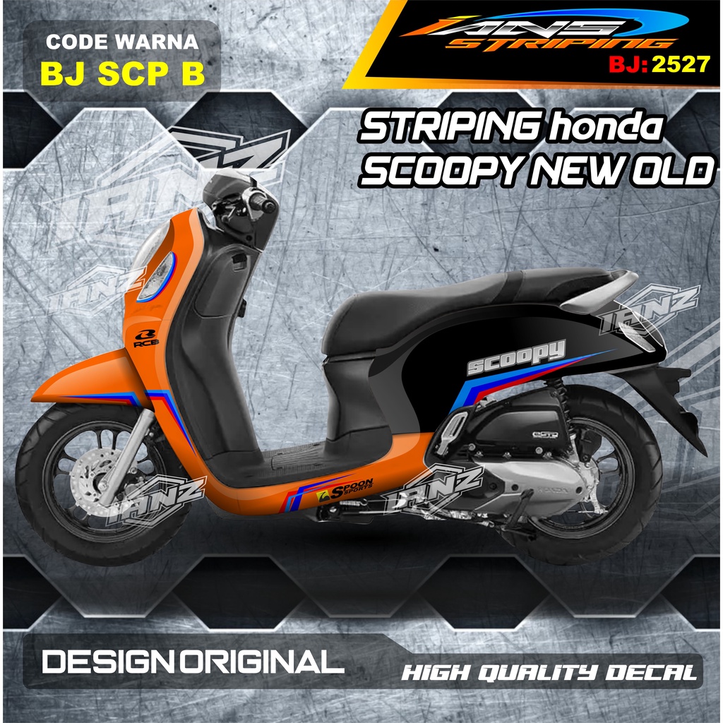 STICKER HONDA SCOOPY FULL BODY / STICKER VARIASI SCOOPY TERBARU  / STICKER SCOOPY