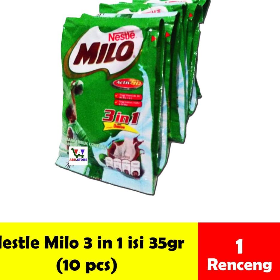 

Star Milo Activ-Go 3 in 1 (10 sachet x 35 gram) rasa cokelat gas !!