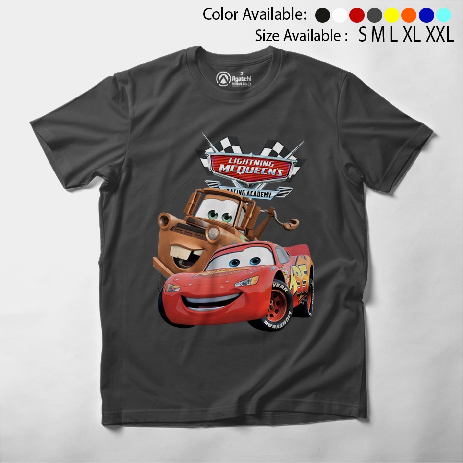 Baju Kaos Atasan Anak Laki - Laki Motif Cars Mater