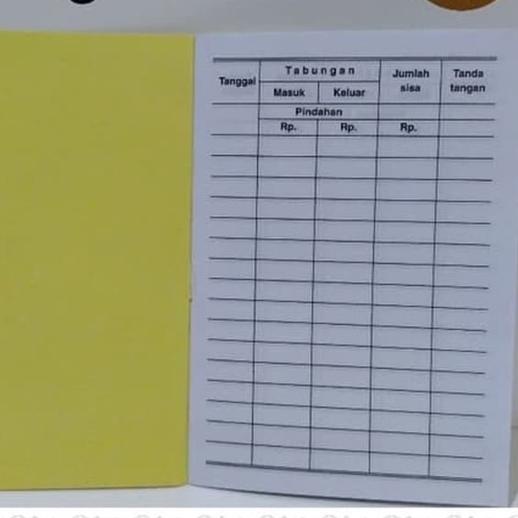 

limited STOCK!(PER PACK ISI 100) BUKU TABUNGAN ANAK SEKOLAH WARNA RANDOM|SQ5