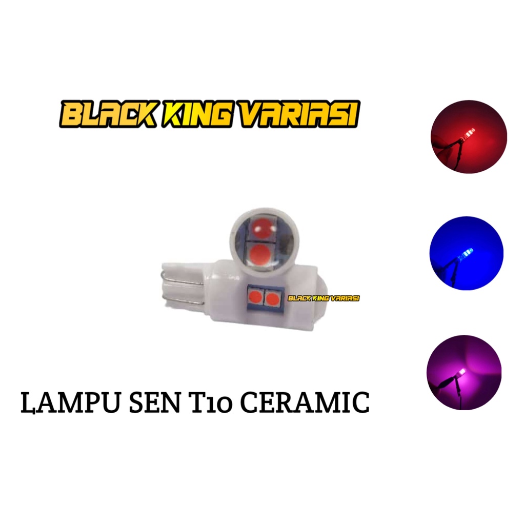 Lampu Sen Ceramic Lampu LED T10 Keramik Plasma Lampu Senja AC DC Sein Senja Motor Universal Lampu Sen Colok Projektor