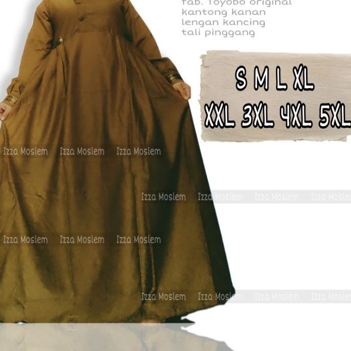 FREE ONGKIRBAJU GAMIS PEMDA PNS KHAKI TOYOBO WANITA JUMBO|KD4