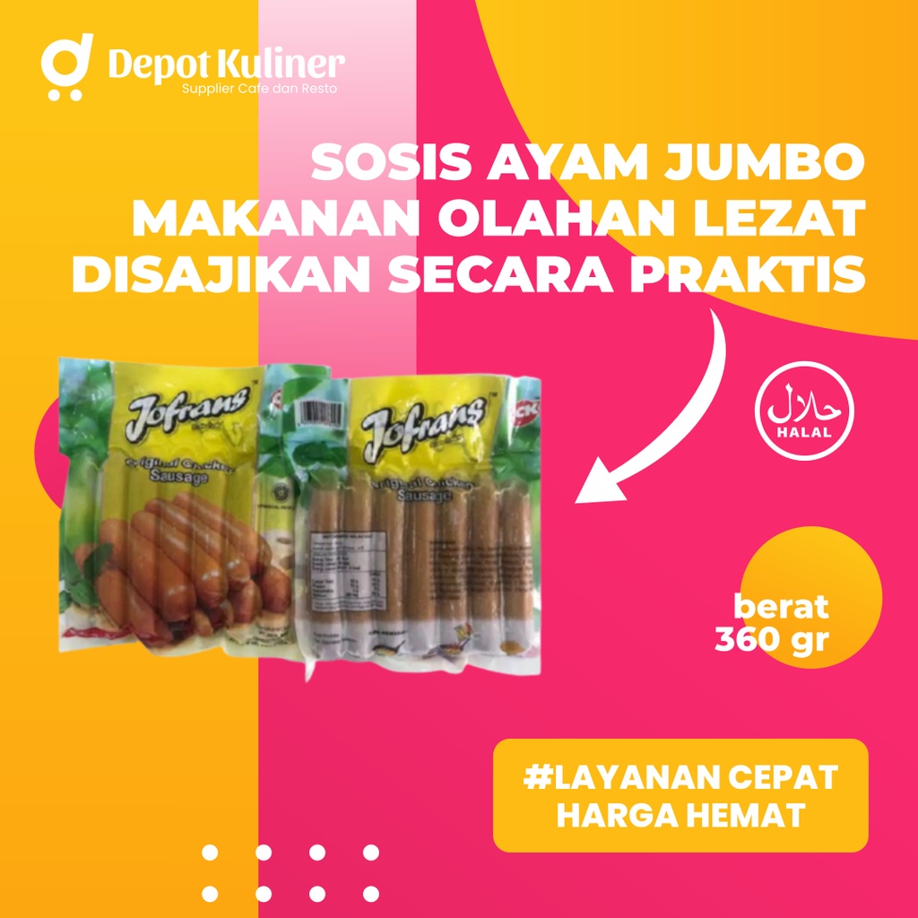 Jofrans Sosis Ayam Jumbo 360GR