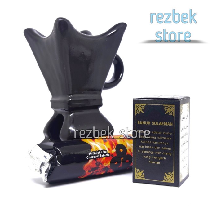 Paket Murah Buhur Sulaiman Kemenyan Dupa Keramik Bukhur Arang Magic