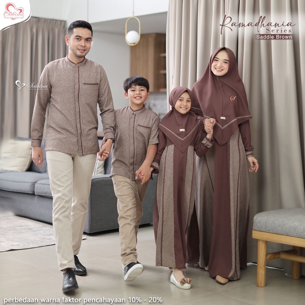 Sarimbit Keluarga. sarimbit Muslim. Sarimbit Lebaran. Sarimbit Ramadhania - Salvina Hijab (READY STO