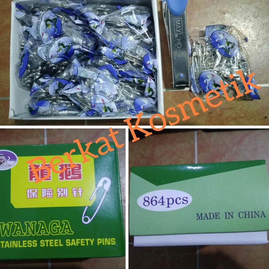 Obral Menarik 1 box - Peniti Swanaga Stainless Steel Safery Pins