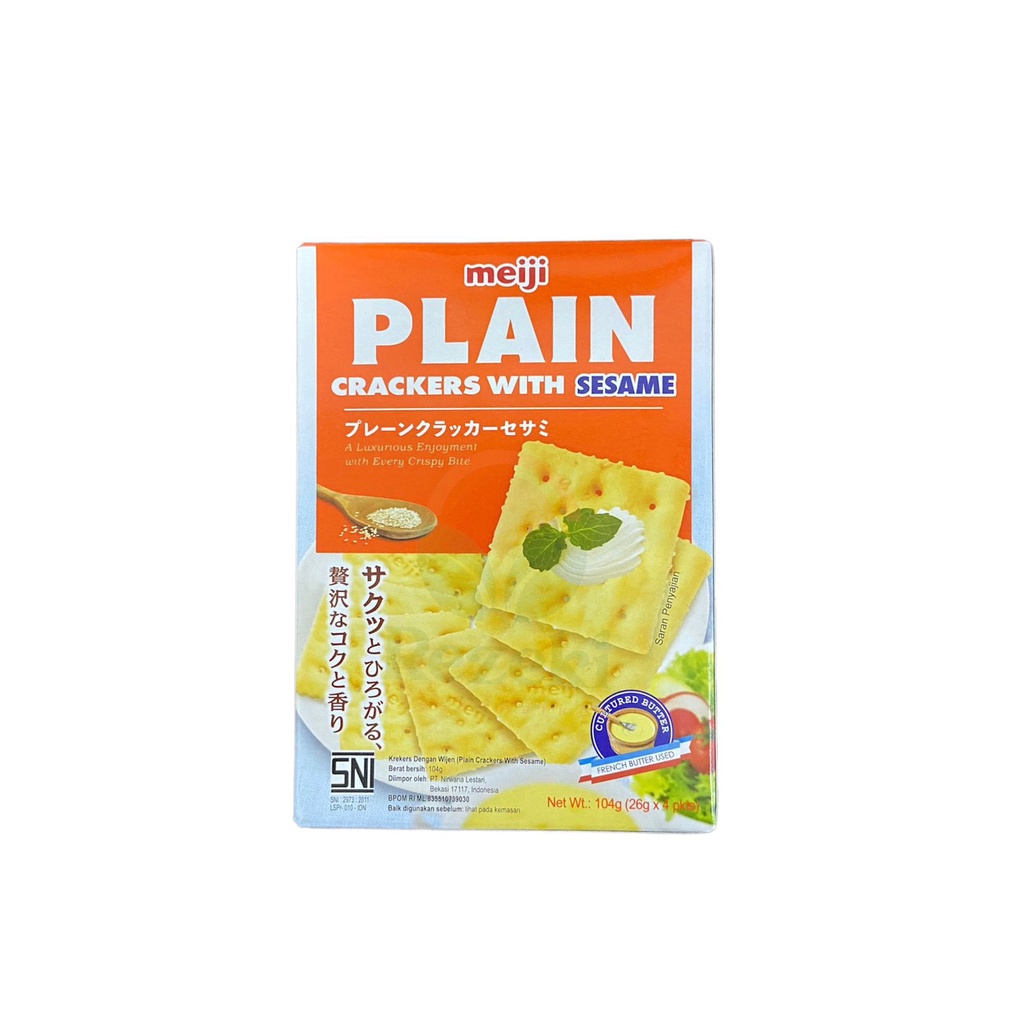 

Meiji Plain Crackers Sesame [104 gr]