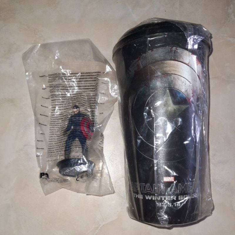 Gelas dan Topper XXI Captain America The Winter Soldier