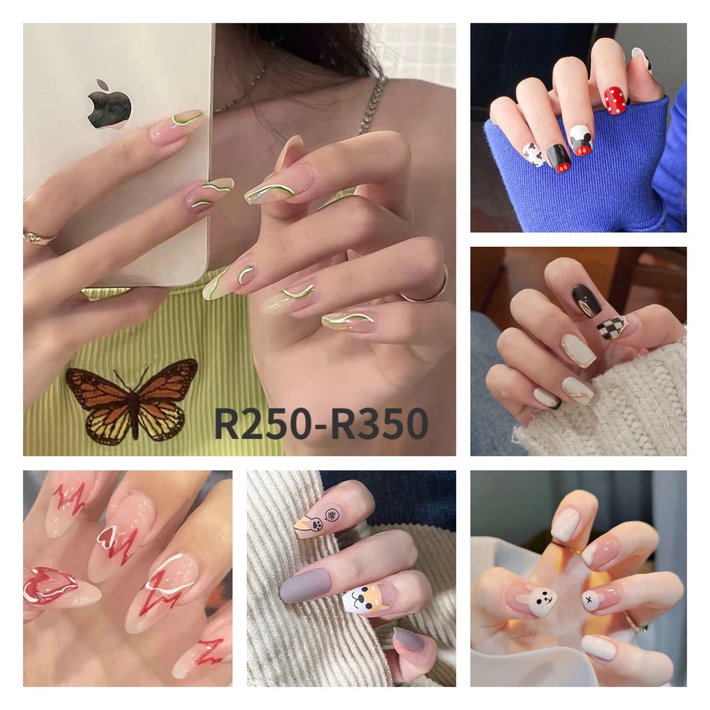 24pcs / Kotak R200-R400 Kuku Palsu