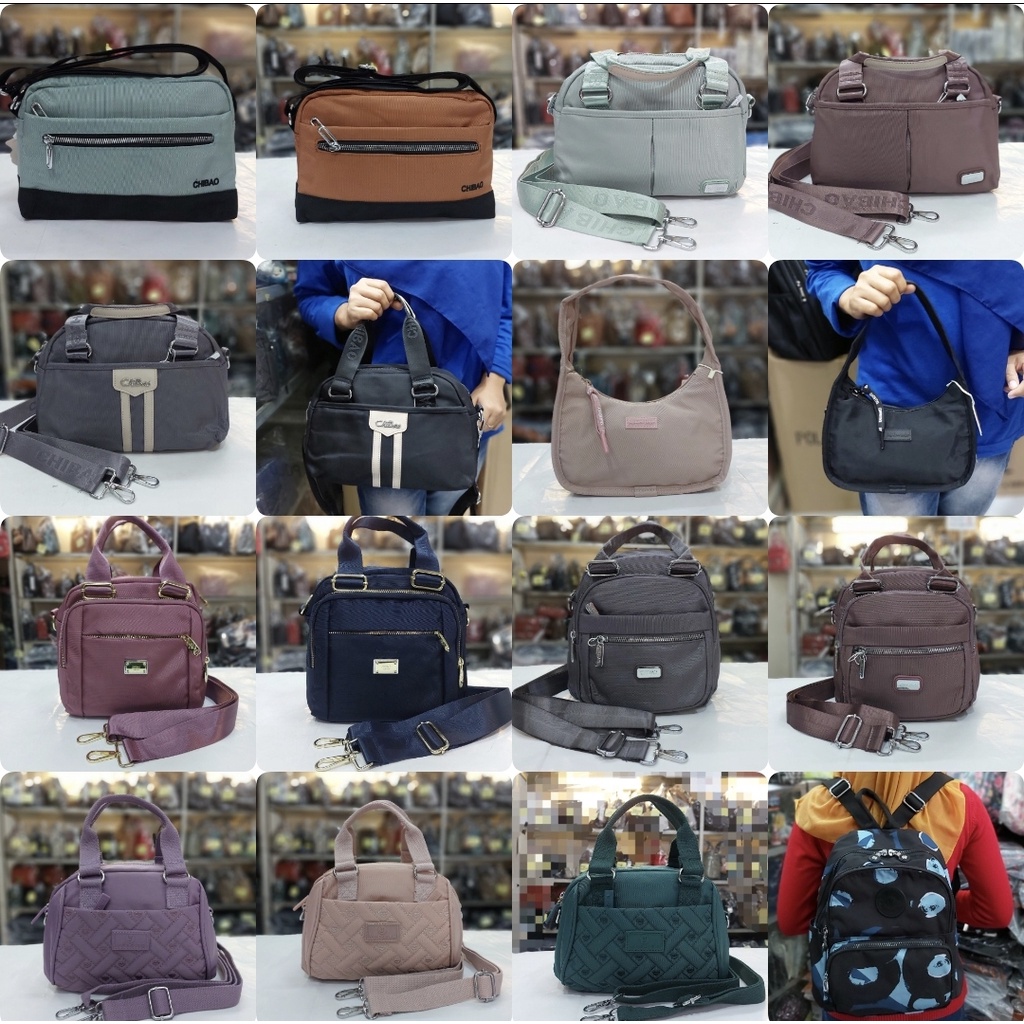 Tas selempang parasut/ backpack multifungi/ tas import casual outdoor wanita