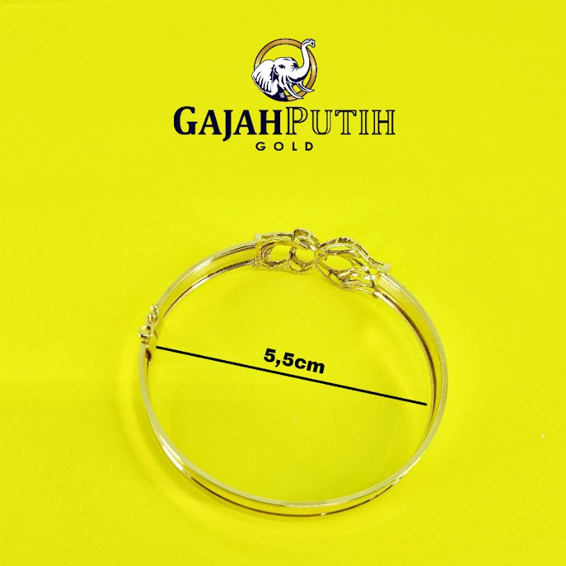 6gr Gelang Model Permata Motif Emas Asli kodeO26055