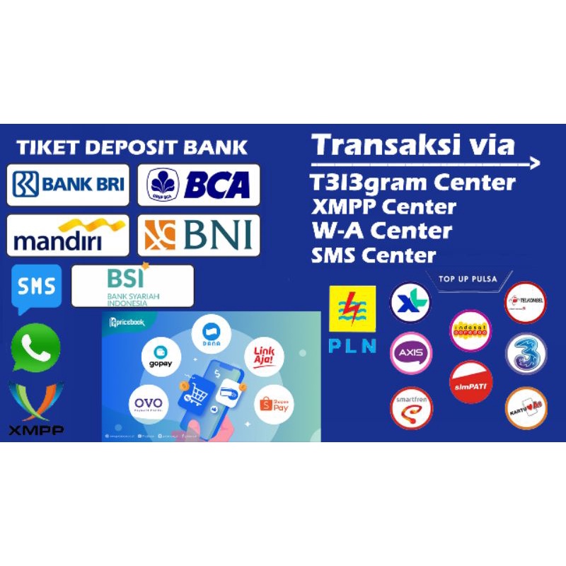 OtomaX Ulimate versi 391 + W-A Center + T3l3 Center + PPOB bebas suplier