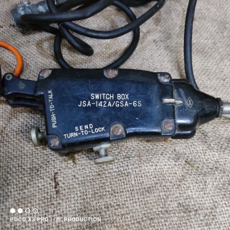 Vintage Sonetronics N-51/UR Headset w SA-142 A GSA-6 Switchbox CX-1070 C/U Cord

