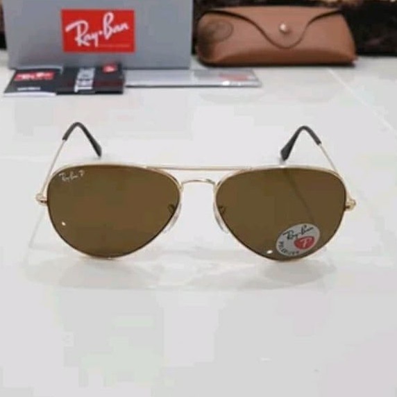 Kacamata Rayban Aviator 3026 Brown Lensa Polarized Original