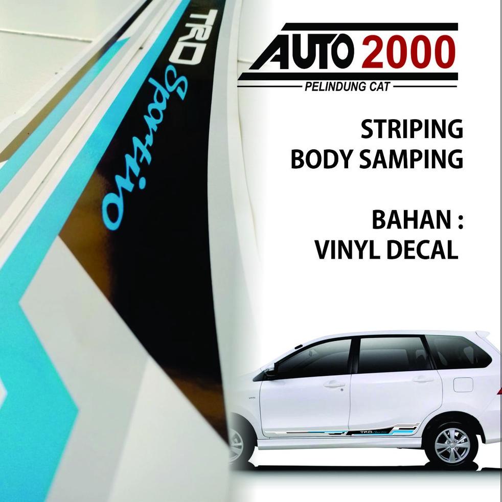 ga✾Baru sticker / stiker Striping TRD Sportivo mobil avanza hitam 72 ✾