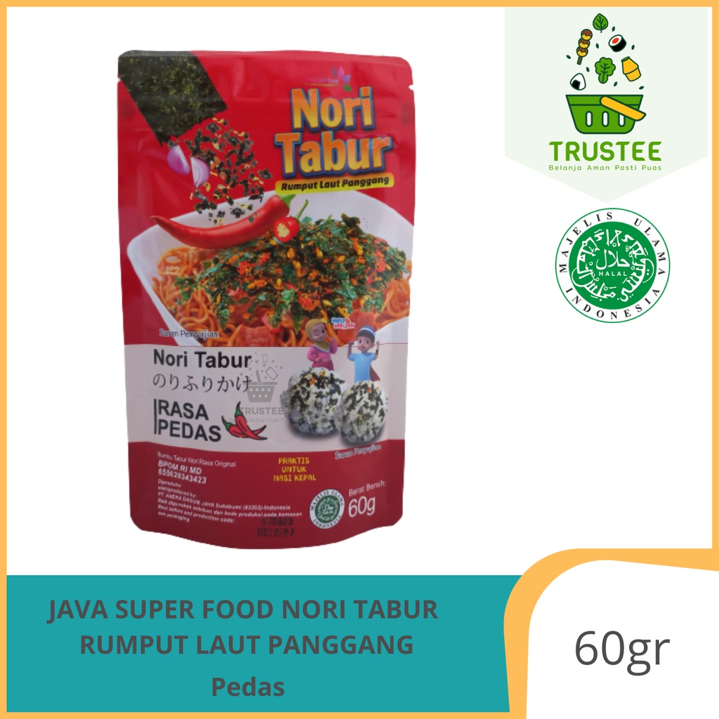 Java Super Food Nori Tabur Rumput Laut Panggang 60gr HALAL