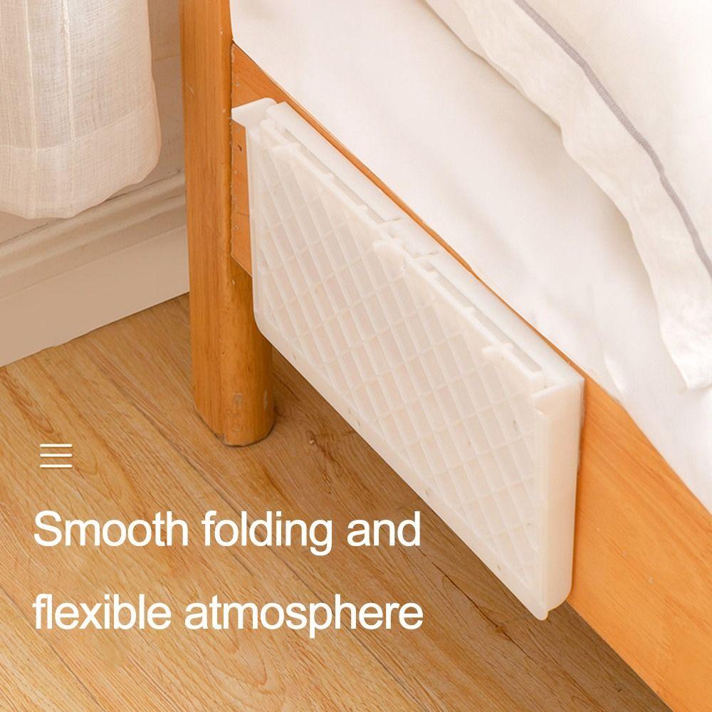 Rak Samping Tempat Tidur Atas Dapat Disesuaikan Untuk Dapur Kamar Mandi Rak Lipat Bebas Paku Expandable