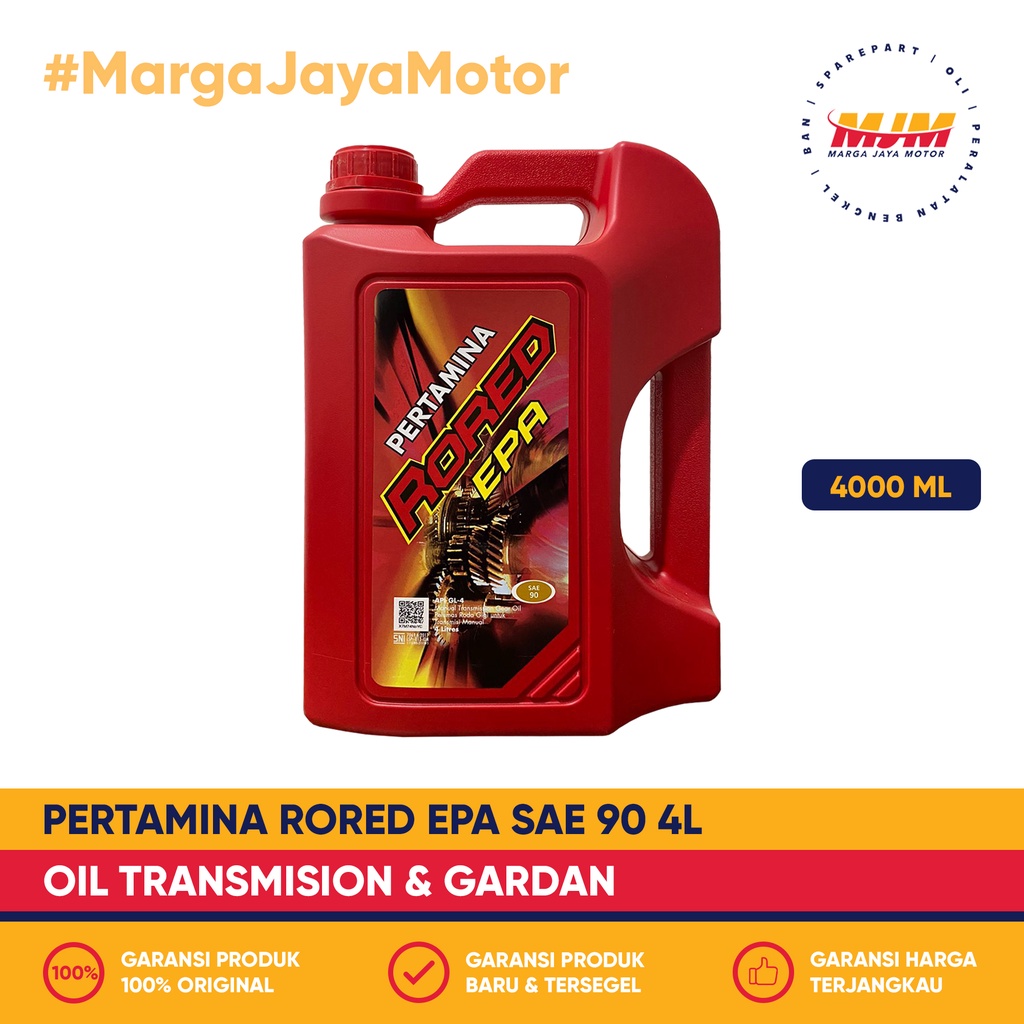 Rored EPA 90 Gear Oil 4000ml Oli Gardan &amp; Transmisi Pertamina 4L