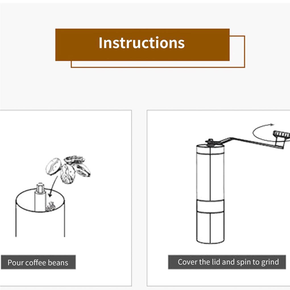 Penggiling Kopi Manual Dengan Pengaturan Adjustable Mudah Cuci Manual Pepper Grinder Detachable Stainless Steel Hand Engkol Mill Kokoh