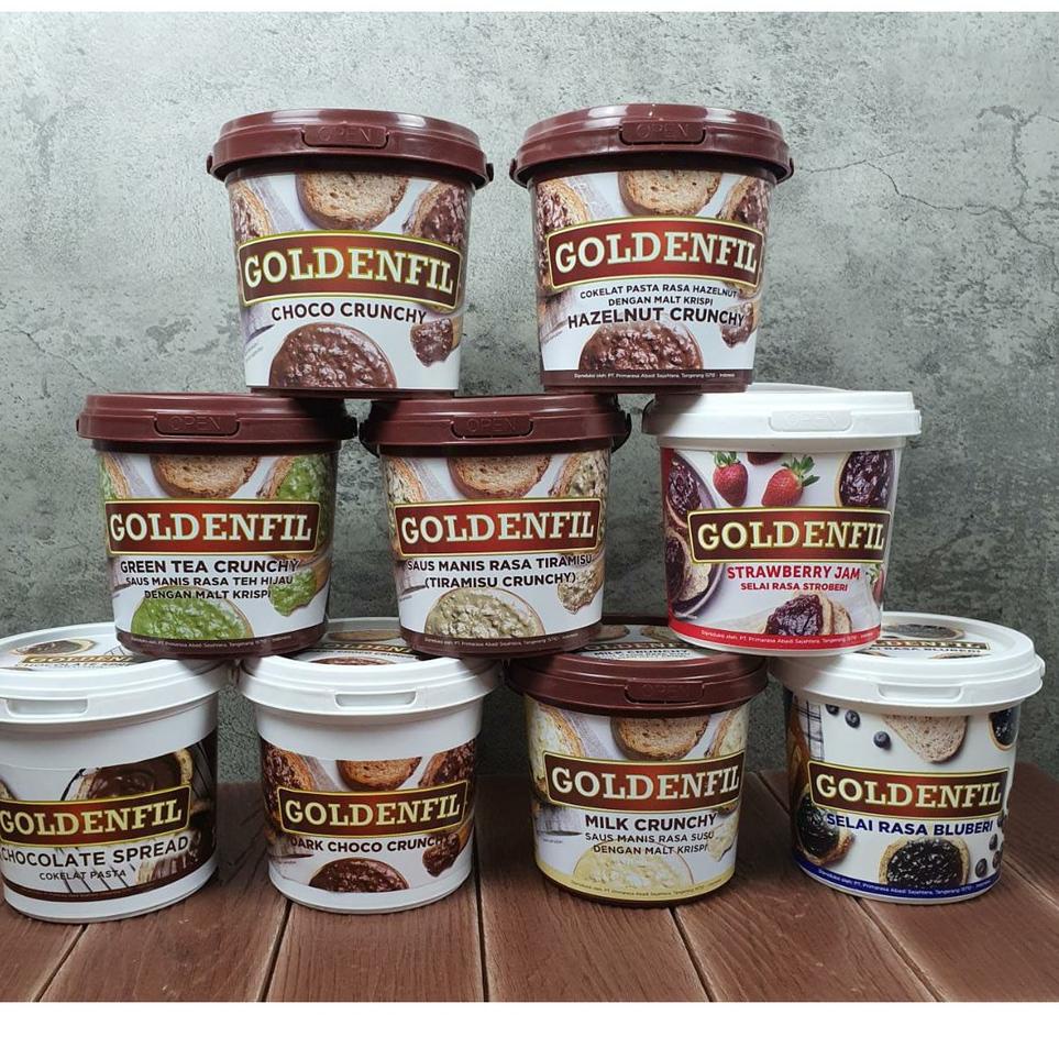 

Model Keren.. Goldenfill 1kg Selai Roti Golden Fill Choco Crunchy Selai Coklat 1kg CHH