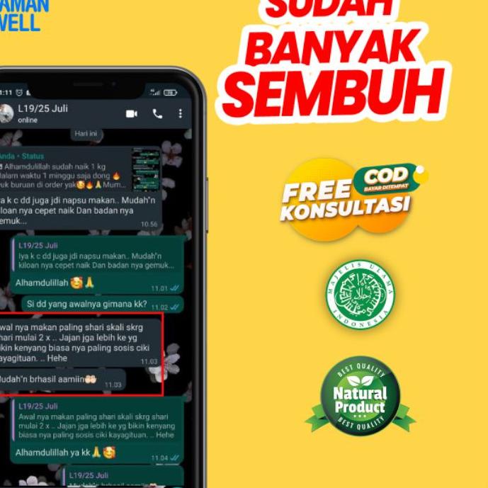 

COD✔️WAMANWELL, Madu Herbal untuk Amandel, Amandel Hilang Tanpa Operasi|KD5
