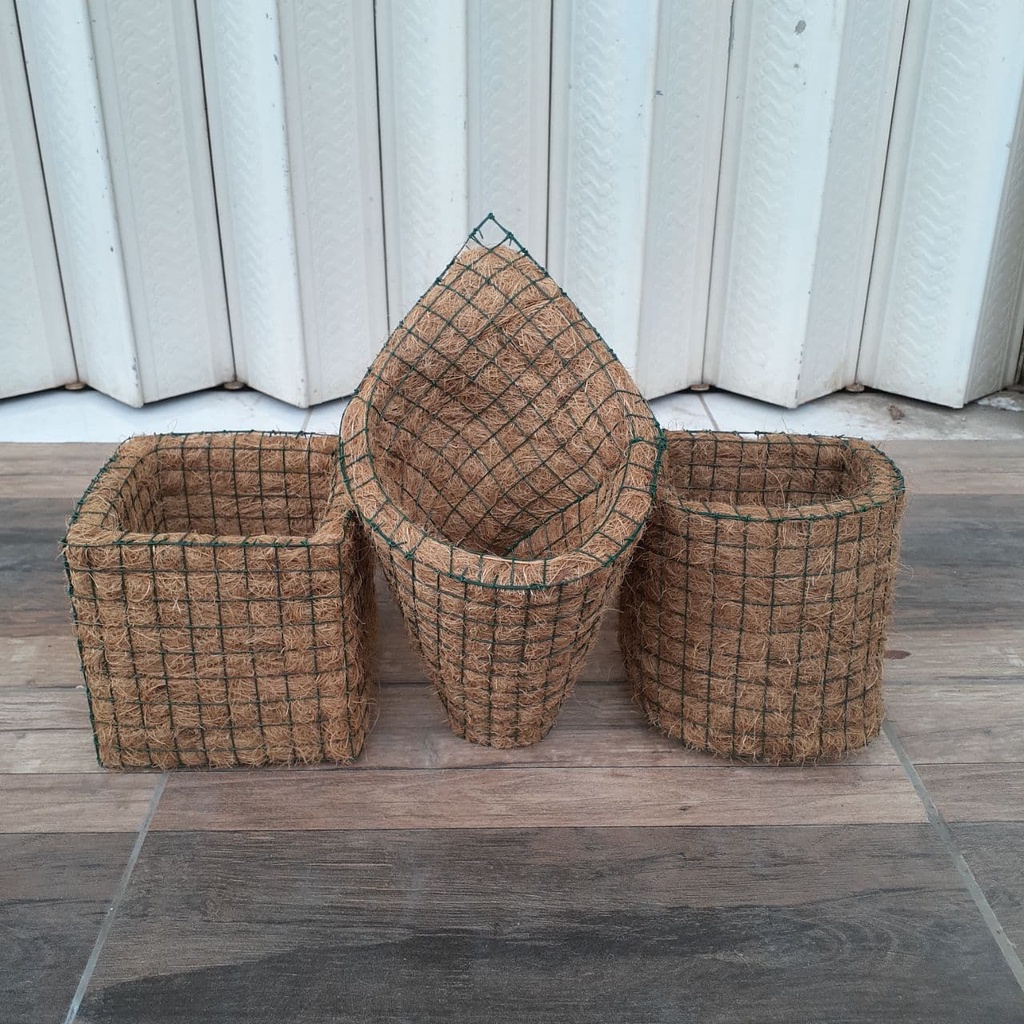 Pot Anggrek Serabut Kelapa Pot Tanaman Pot Bunga Termurah Pot Bagus Cocofiber 500gr